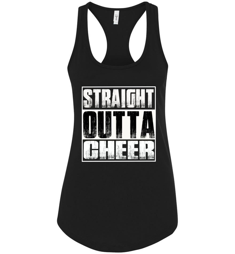 Straight Outta Cheer Tank Top racerback