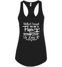 Load image into Gallery viewer, Crazy Enough To Love It! Tank Top Cheer Flyer Shirt black