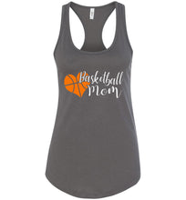 Load image into Gallery viewer, Basketball Mom Tank Top racerback  dark gray