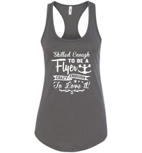 Load image into Gallery viewer, Crazy Enough To Love It! Tank Top Cheer Flyer Shirt grey