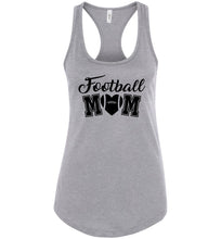 Load image into Gallery viewer, Football Mom Tank top | Football Mom Gifts racerback gray