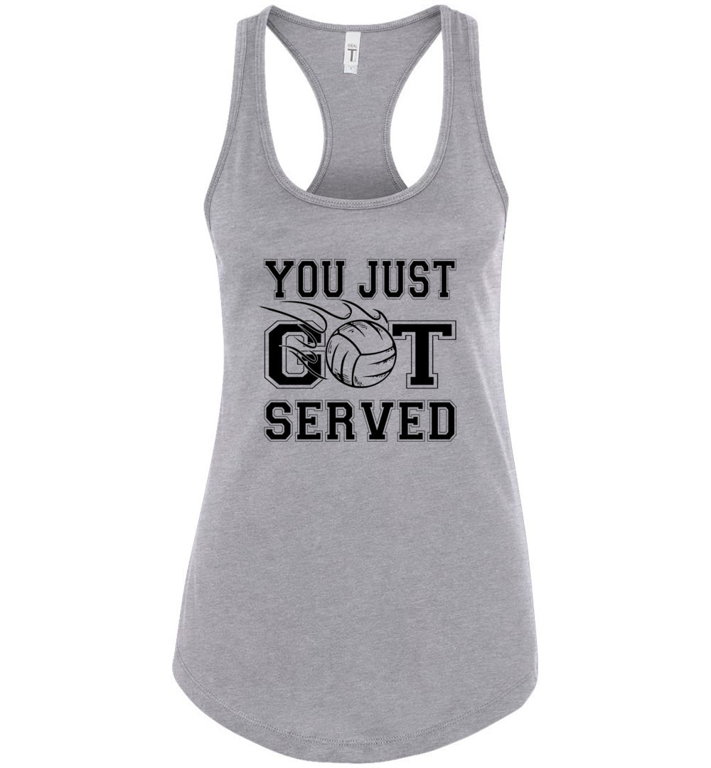 You Just Got Served Volleyball Tank Top athletic heather 