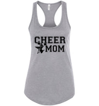 Load image into Gallery viewer, Cheer Mom Tank Tops | Custom Cheer Mom Shirts racer gray