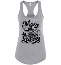 Load image into Gallery viewer, Mom A Title Just Above Queen Funny Mom Tank Tops racerback gray