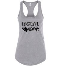 Load image into Gallery viewer, Cute Football Mom Racerback Tank Tops grey