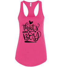 Load image into Gallery viewer, That&#39;s My Boy Baseball Mom Tank Top pink