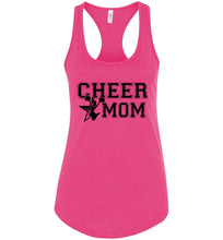 Load image into Gallery viewer, Cheer Mom Tank Tops | Custom Cheer Mom Shirts racer pink