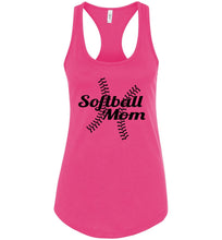Load image into Gallery viewer, Softball Mom Tank Tops pink