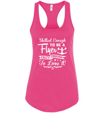 Load image into Gallery viewer, Crazy Enough To Love It! Tank Top Cheer Flyer Shirt raspberry