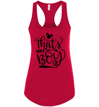 Load image into Gallery viewer, That&#39;s My Boy Baseball Mom Tank Top red