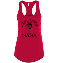 Load image into Gallery viewer, Reel Cool Nana Fishing Tank Top racerback red