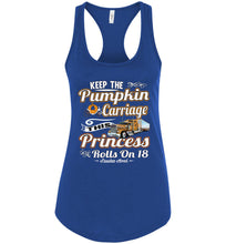 Load image into Gallery viewer, This Princess Rolls On 18 Lady Trucker Tank Top royal