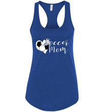 Load image into Gallery viewer, Soccer Mom Tank Top racerback royal