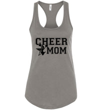 Load image into Gallery viewer, Cheer Mom Tank Tops | Custom Cheer Mom Shirts racer warm gray
