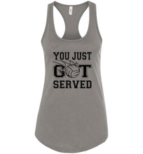 Load image into Gallery viewer, You Just Got Served Volleyball Tank Top warm gray