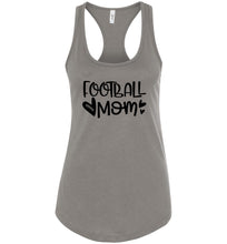 Load image into Gallery viewer, Cute Football Mom Racerback Tank Tops warm grey