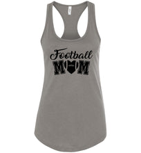 Load image into Gallery viewer, Football Mom Tank top | Football Mom Gifts racerback warm gray