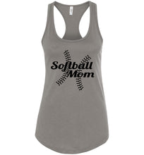 Load image into Gallery viewer, Softball Mom Tank Tops warm grey