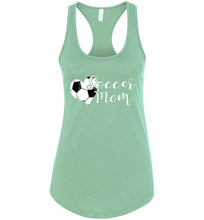 Load image into Gallery viewer, Soccer Mom Tank Top racerback  mint