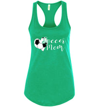 Load image into Gallery viewer, Soccer Mom Tank Top racerback  green