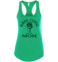 Load image into Gallery viewer, Reel Cool Mom Fishing Tank Top green