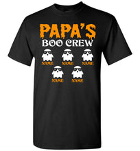 Load image into Gallery viewer, Papa&#39;s Boo Crew Papa Halloween Shirt tall