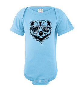 Baby Bear Infant Onesie light blue