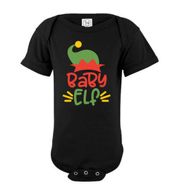 Baby Elf Christmas Onesie Elf onesie black