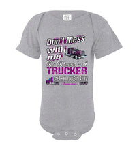 Load image into Gallery viewer, Don&#39;t Mess With Me My Momma&#39;s A Trucker Kid&#39;s Trucker Tee osg