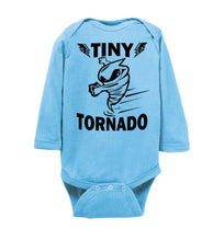 Load image into Gallery viewer, Tiny Tornado Funny Kids Shirts onesie ls light blue