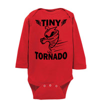Load image into Gallery viewer, Tiny Tornado Funny Kids Shirts onesie ls red