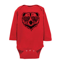 Load image into Gallery viewer, Baby Bear Infant long sleeve Onesie red