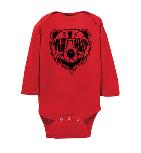 Little Bear onesie long sleeve red