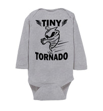 Load image into Gallery viewer, Tiny Tornado Funny Kids Shirts onesie ls heather