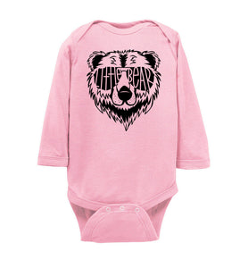 Little Bear onesie long sleeve pink