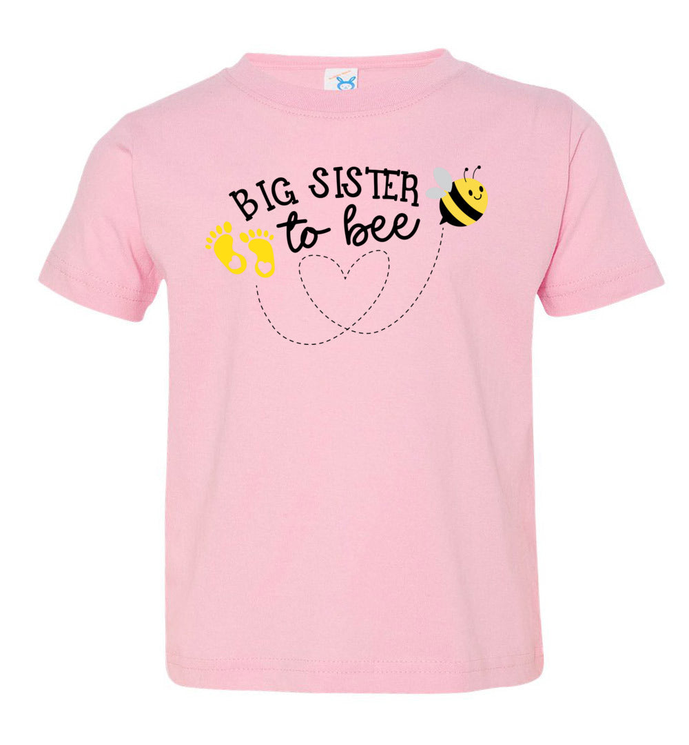Big Sister To Bee New Big Sister T Shirt toddler pink