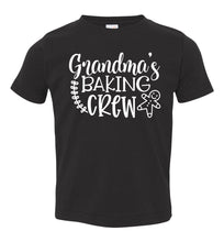 Load image into Gallery viewer, Grandma Baking Crew Funny Christmas Shirts toddler black