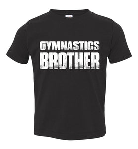 Gymnastics Brother Shirt toddler black