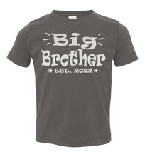 Load image into Gallery viewer, Big Brother EST 2022 Big Brother Shirt toddler grey