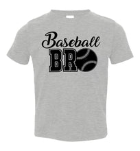 Load image into Gallery viewer, Baseball Bro Baseball Brother Shirt toddler gray