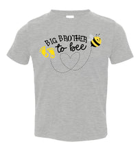 Load image into Gallery viewer, Big Brother To Bee New Big Brother Shirt toddler grey
