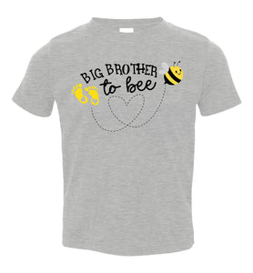 Big Brother To Bee New Big Brother Shirt toddler grey