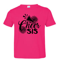 Load image into Gallery viewer, Cheer Sis Cheer Sister Shirt toddler pink