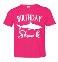 Load image into Gallery viewer, Birthday Shark Shirt toddler pink