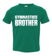 Load image into Gallery viewer, Gymnastics Brother Shirt toddler green