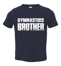 Load image into Gallery viewer, Gymnastics Brother Shirt toddler navy