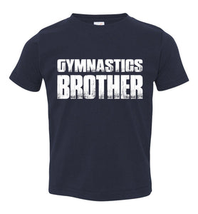 Gymnastics Brother Shirt toddler navy