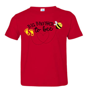Big Brother To Bee New Big Brother Shirt toddler red