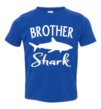 Load image into Gallery viewer, Brother Shark Shirt toddler royal