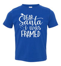 Load image into Gallery viewer, Dear Santa I Was Framed Funny Christmas Shirts